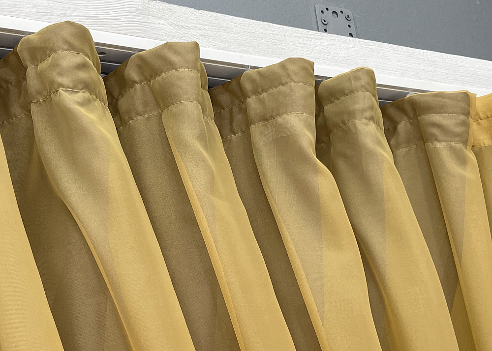 Кухонні шторки VR-Textil № 060к "Дует" з підв'язками фіолетовий з темно-бежевим 330х170 см (50-234) Київ - фото 12