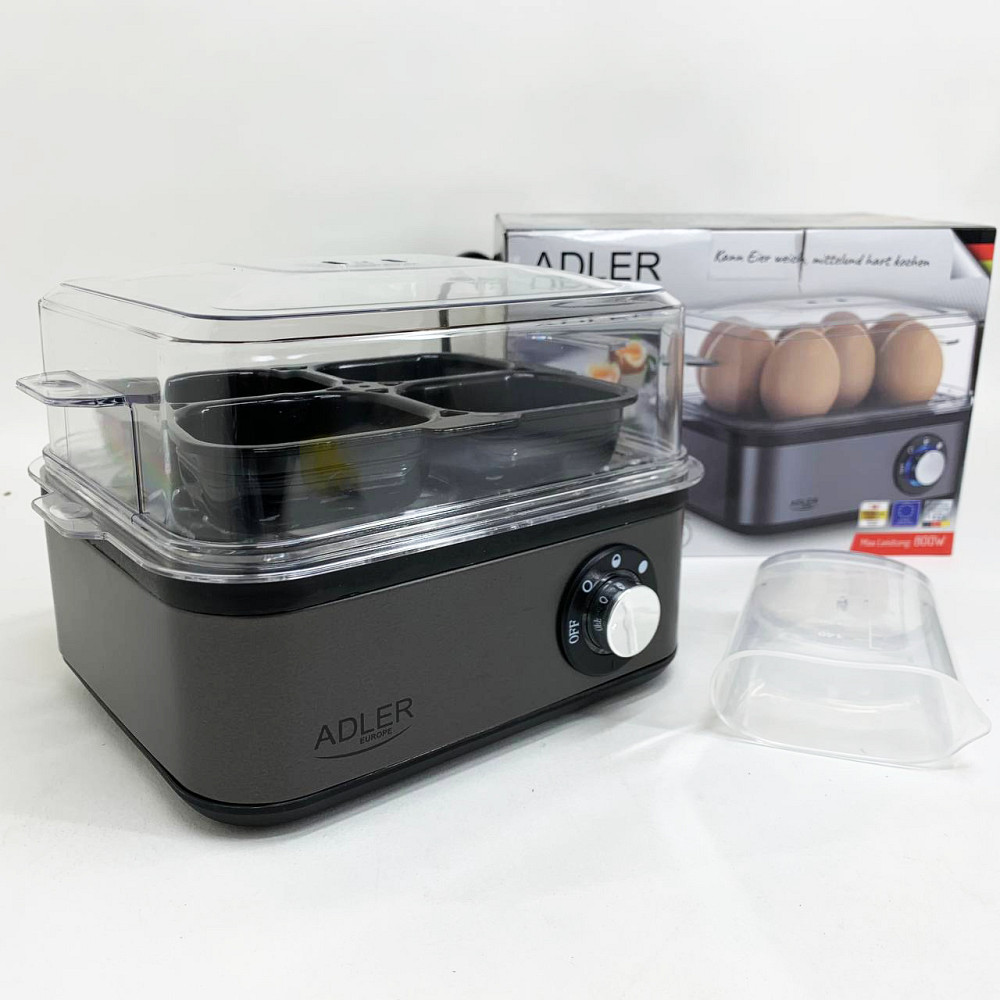 Яйцеварка на 8 яиц 800 Вт Adler AD 4486 Gun Metal AF-98 Львов - изображение 14