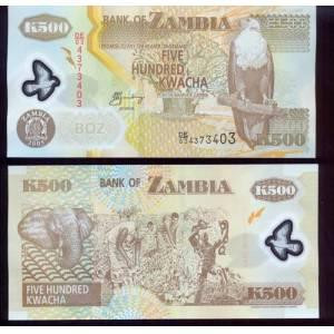 Зaмбия/ Zambia 500 Kwacha 2005 Pick43d Plastic UNC Полтава - изображение 1