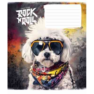 Зошит Школярик Rock star 12 аркушів коса лінія (012-3277L) Вінниця