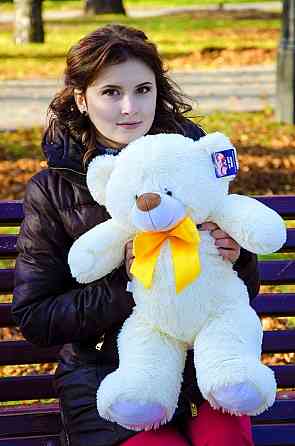 М'яка  іграшка подарунок на 8 березня плюшевий ведмедик Бойд 70 см Шампань Тернопіль