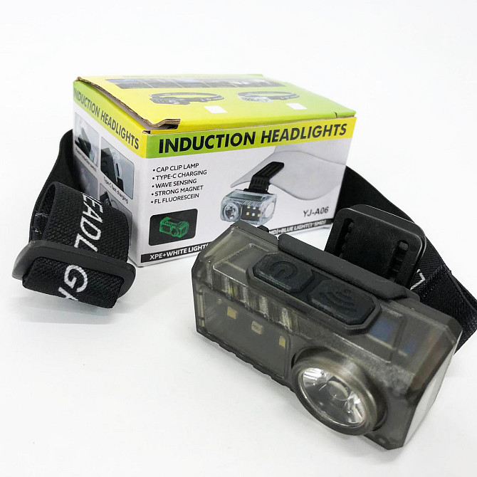 Потужний ліхтар для риболовлі YJ-A06-LED+6SMD, Ліхтар з фіксацією на голові, Ліхтарик діодний налобний MV-89 Київ - фото 9