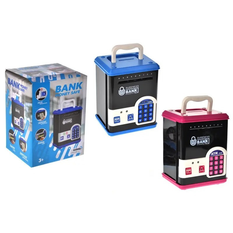 Дитяча скарбничка-сейф WF-3015H(Pink) музика, світло, пароль, імітація відбитка Вінниця - фото 2