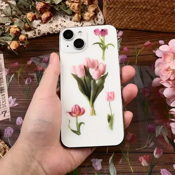 Набор наклеек «Тюльпаны» – 6 листов для декора и скрапбукинга Киев