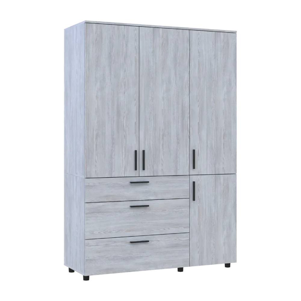 Шафа для одягу Doros Торн Сосна Натті 3 ДСП/3Ш (полиці) 135х51.6х200 (DRS-012080) Дніпро - фото 3
