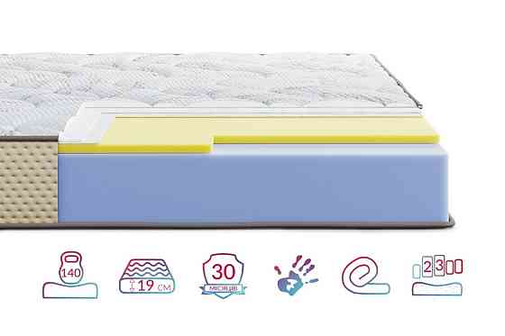 Ортопедичний матрац Levante Bosco/Леванте Боско (безпружинний) ТМ Highfoam 180х200 Харків