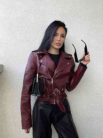 Куртка косуха жіноча Бордовий L Харків