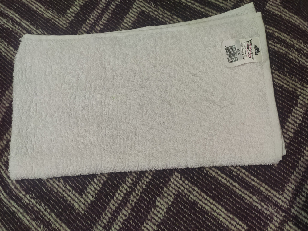 Полотенце махровое 2 сорт белое 40×70 яр-400 Киев - изображение 3