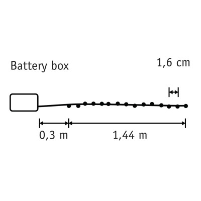 Гірлянда Luca Lighting струна, 1,74 м, теплий білий, 90 LED, таймер (8718861853278) Вінниця - фото 2