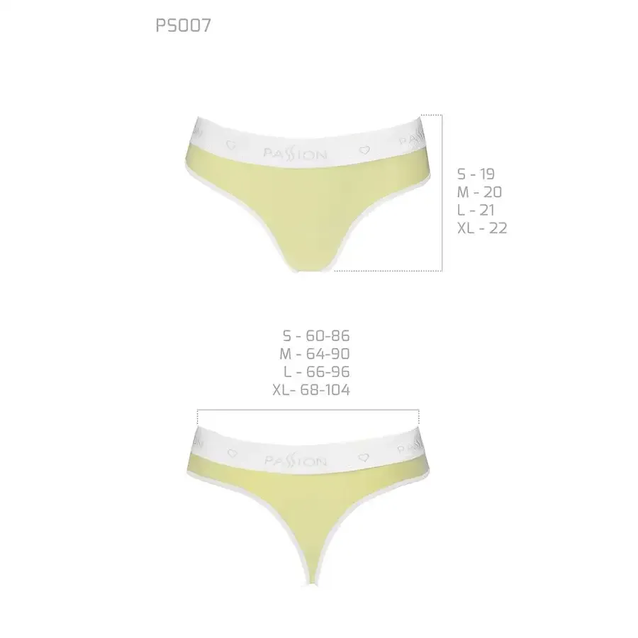 Спортивні трусики-стрінги Passion PS007 PANTIES L, yellow Львів - фото 5