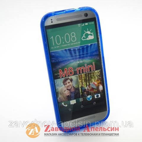 HTC One mini 2 M8 силиконовый чехол Cover blue Одесса - изображение 2