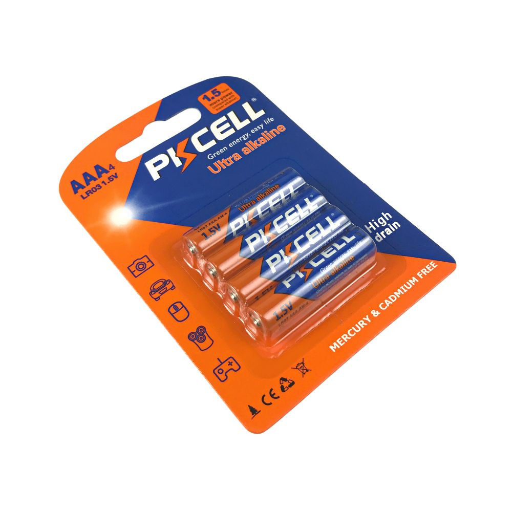 Батарейка PKCELL Ultra Alkaline AAA LR03 1.5V, 4шт./блістер Київ - фото 2