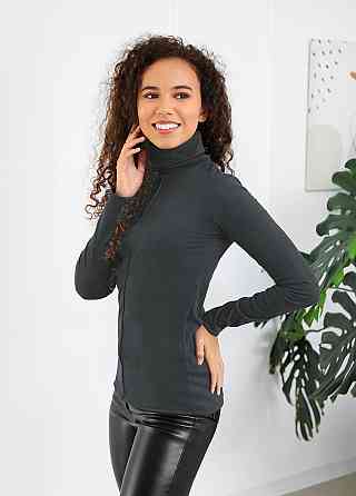 Жіноча тепла базова водолазка "Kelly" оптом | Норма 46-48, Графіт Київ