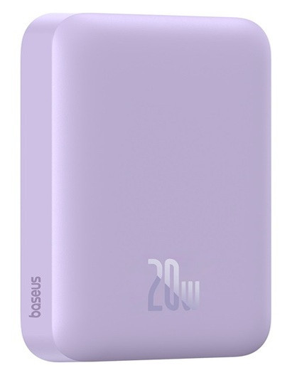 Зовнішній акумулятор Baseus Magnetic Mini Air Wireless Fast Charge Power Bank 6000mAh 20W Nebula Purple（With Simple Series Київ - фото 1