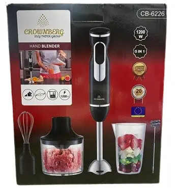 Блендер Crownberg СВ-6226 5в1 1200Вт универсальный кухонный комбайн (8) Одесса - изображение 1