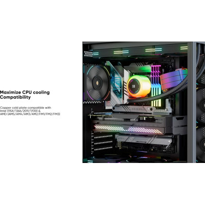 Система жидкостного охлаждения 1stPlayer CC-360-BK Винница - изображение 7