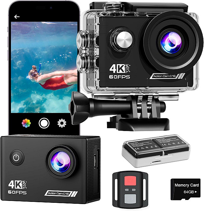 Водонепроникна екшн-камера С16 Луцк - изображение 1