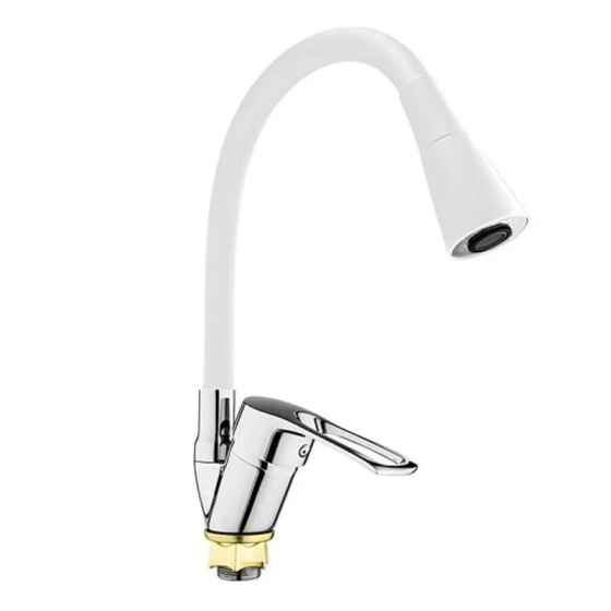 Кухонный смеситель Mixxus Dany 011 (NUT) REFL.WHITE без подвода MI6576 Харьков
