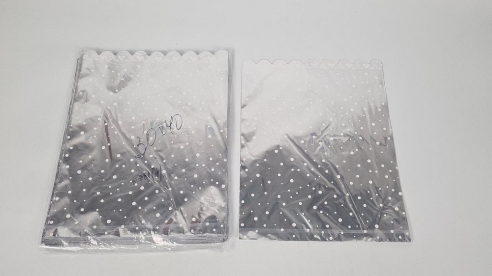 Пакет із малюнком для пакування подарунків (30*40) No431 (4) фольгований (ажурний) "Конфеті" (100 шт) Харків - фото 1