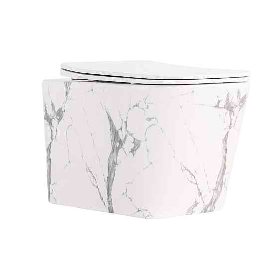 Унітаз підвісний Tern Ultra Quiet 490×365×325 мм, Marble, із сидінням Slim Duroplast/Soft-close/Quick Release QT17332303ASMR Київ