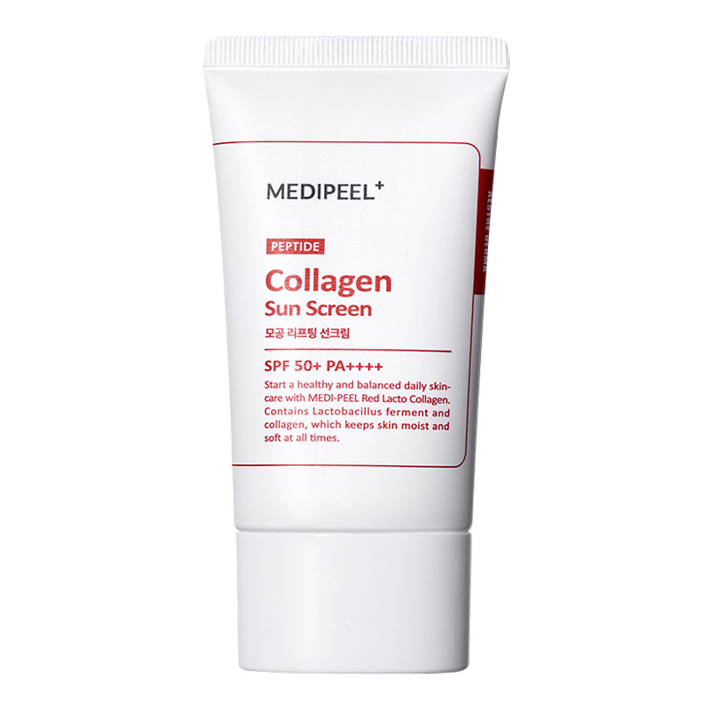 Солнцезащитный крем для лица сужающий поры Red Lacto Collagen Pore Lifting Sun Cream SPF 50 MEDI-PEEL 50 мл Киев - изображение 1