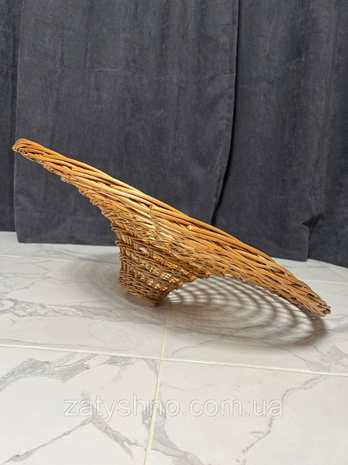 Лампа плетена плоска плітна Київ - фото 2