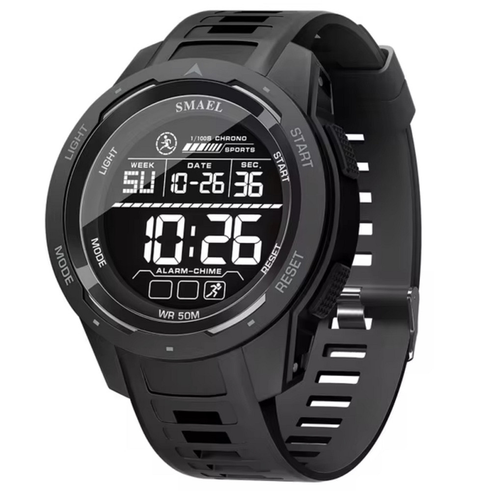 Годинник чоловічий тактичні Smael Brutto Pro Чорний Київ - фото 1
