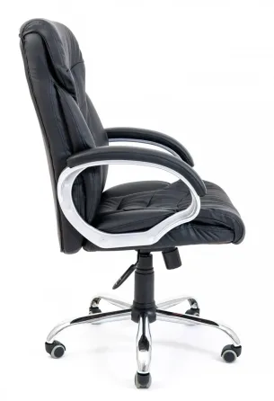 Офісне Крісло Керівника Richman Cagliari Fly 2300 Хром М1 Tilt Чорний Київ