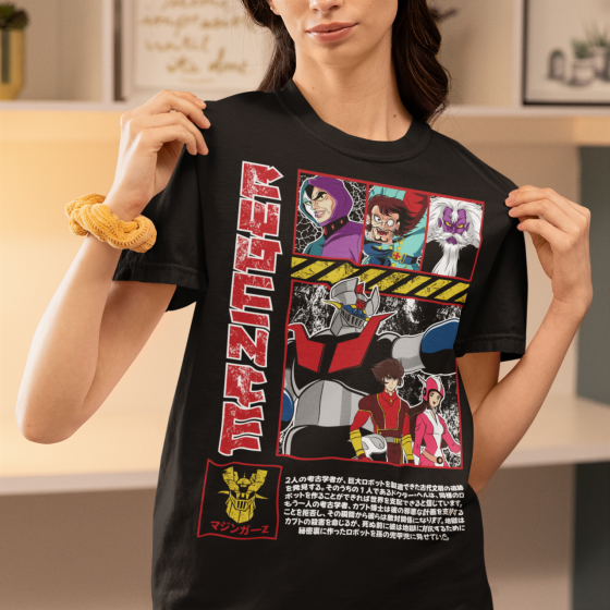 Футболка аниме Мазингер З Аниме Коол оверсайз (S/M/L) Черний AnimeJ0649 Днепр