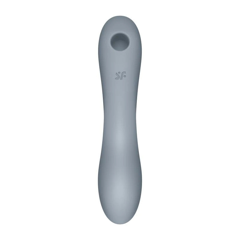 Вакуумный стимулятор клитора для женщин с вибрацией Satisfyer Curvy Trinity 3 серый Sex Aura Киев - изображение 2