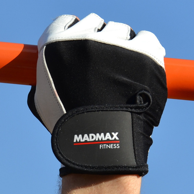 Рукавички для фітнесу MadMax MFG-444 Fitness White XL Киев - изображение 9