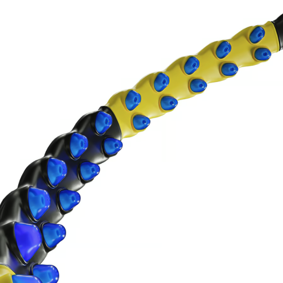 Хулахуп Hop-Sport HS-080HH з масажером 110см чорно-жовтий Киев