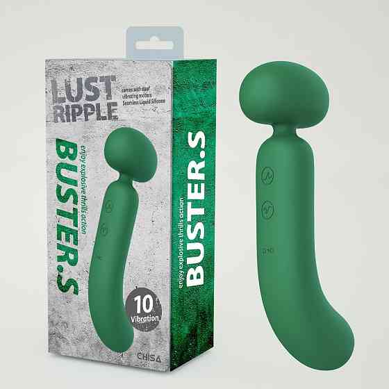 Вибратор-микрофон со стимуляцией точки G Chisa Lust Ripple Buster.S, зеленый Sex Aura Киев