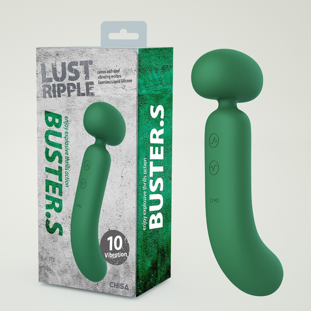 Вибратор-микрофон со стимуляцией точки G Chisa Lust Ripple Buster.S, зеленый Sex Aura Киев - изображение 1