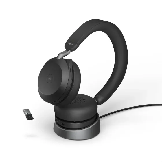 Навушники Jabra Evolve2 75 Stereo UC USB-A ze stacją ładującą 27599-989-989 Київ