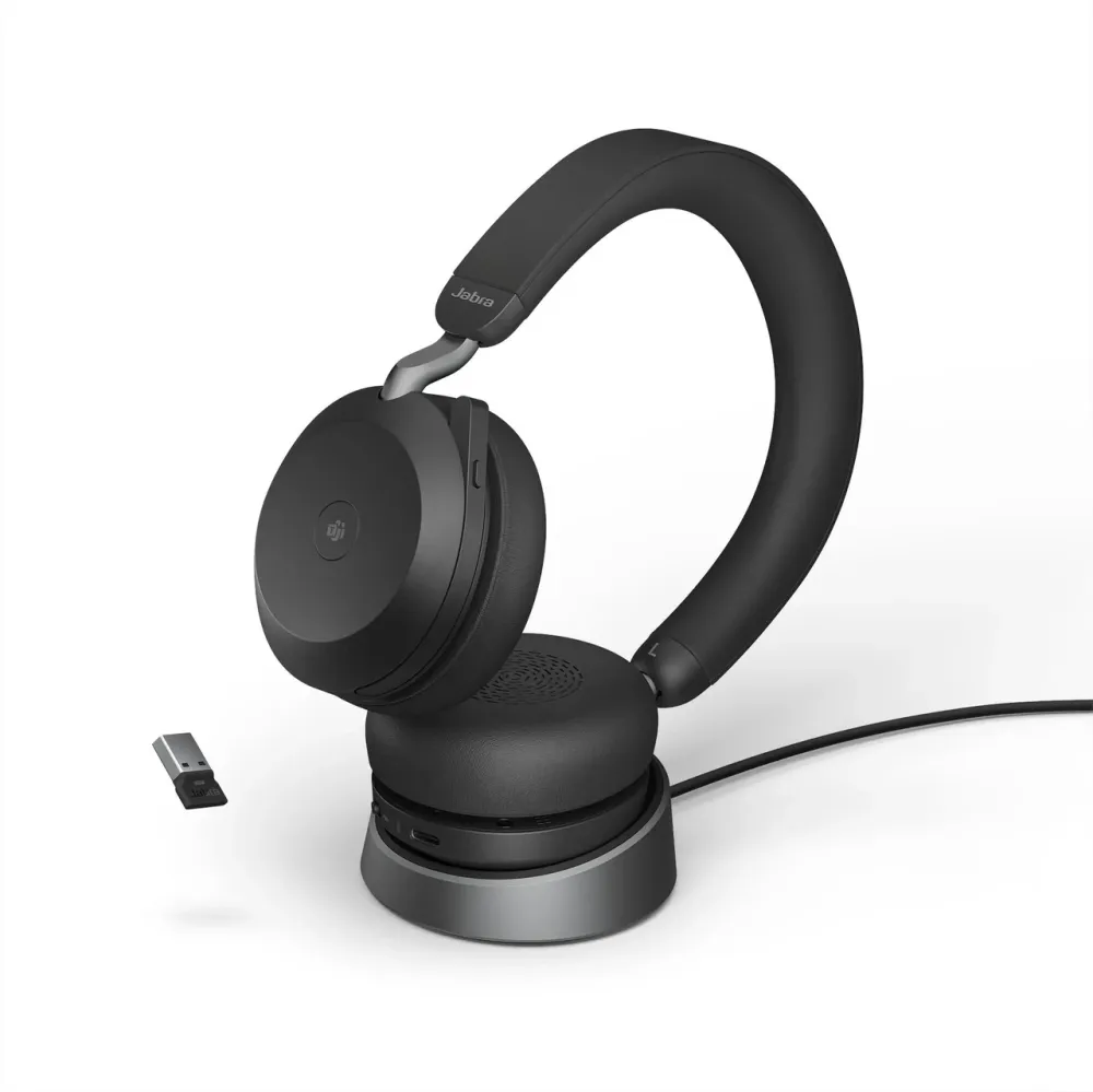 Навушники Jabra Evolve2 75 Stereo UC USB-A ze stacją ładującą 27599-989-989 Київ - фото 1
