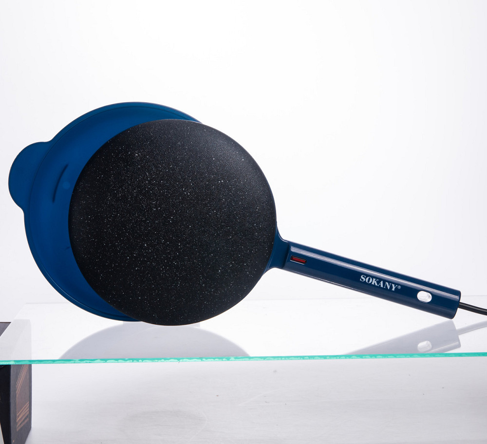 Сковорода млинниця електрична Ø20 (см) з антипригарним покриттям 600 Вт Синій SK-07057 Коломыя - изображение 1