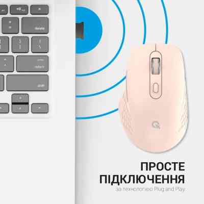Мишка OfficePro M230P Silent Click Wireless/Bluetooth Pink (M230P) Вінниця