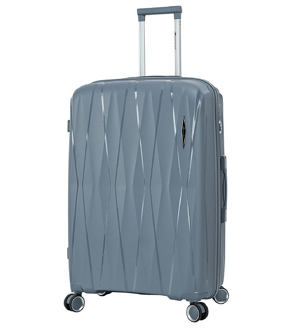 Валіза поліпропіленова MADISSON 51103 велика 77 см сіро-синя Київ - фото 11