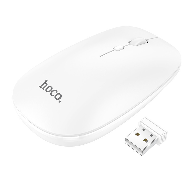 Маніпулятор миша HOCO GM15 Art dual-mode business wireless mouse White Київ - фото 4