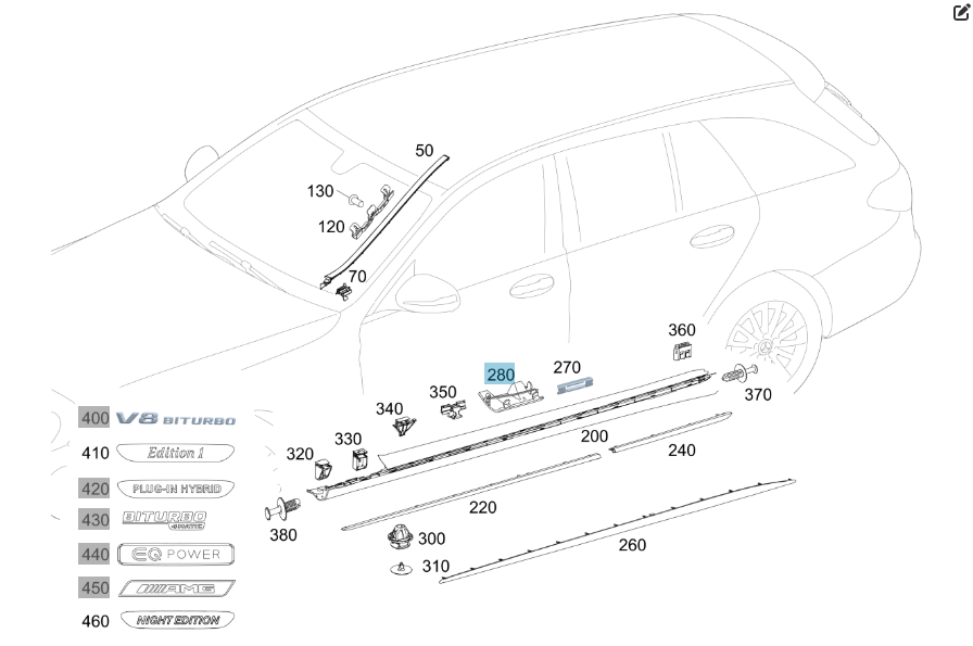 Mercedes-Benz  A2056980430 C-Class W205 C-class Estate S205 C-Class Coupe С205 C-Class Cabrio (A205) Одесса - изображение 2