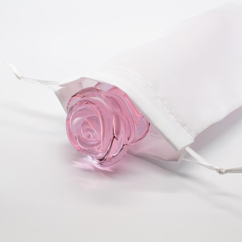 Набір анальних пробок DreamToys Glaze Glass Rosebud скляний, рожевий, 3 шт. Sex Aura Київ - фото 3