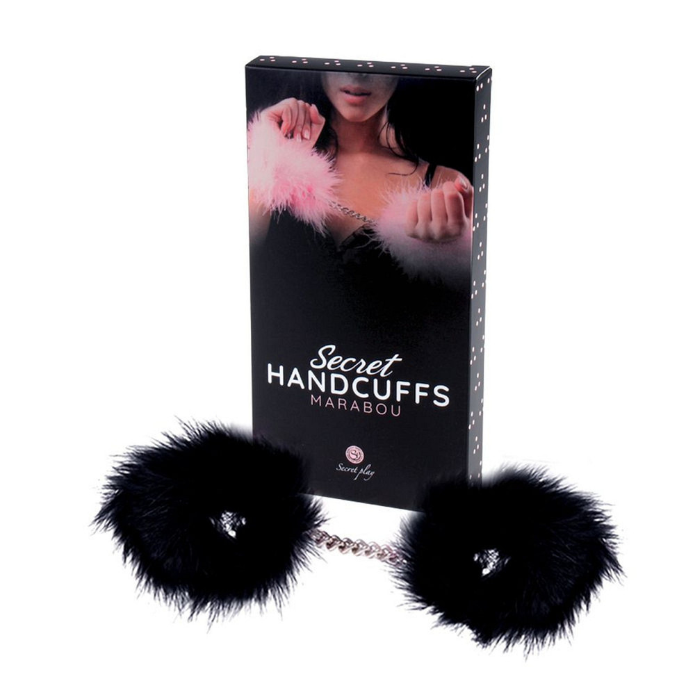 Наручники Secret Marabou Чорні Sex Aura Киев - изображение 1