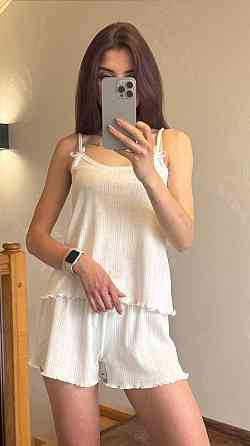 Жіночий комплект для дому та сну Молочний XS-S Харків