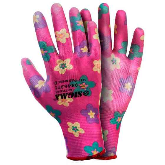 Sigma Перчатки с ПУ покрытием (красные, манжет) SIGMA (9446321) Киев