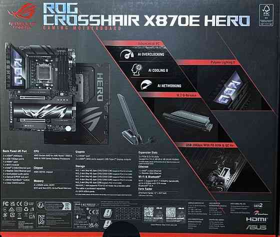 Материнська плата ASUS ROG CROSSHAIR X870E HERO 1 шт. NEW! Харків