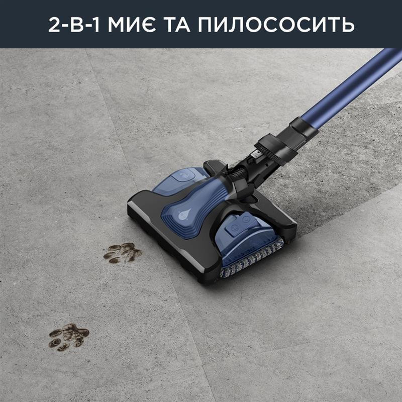 Аккумуляторний пилосос Rowenta X-Force Flex 12.60 Aqua RH98C0WO чорний/синій Харків - фото 6