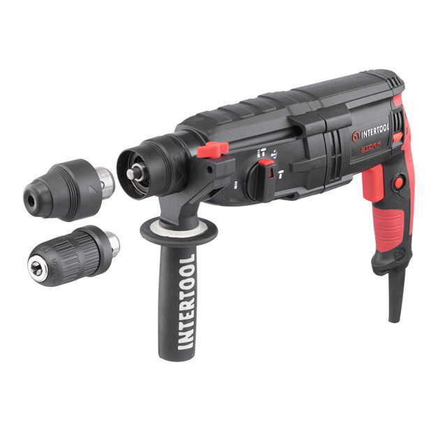 Перфоратор INTERTOOL WT‑017,1,0 кВт, 3,2 Дж, 0-1300 об/хв, 0-5100 уд/хв - ударний, надійний, зручний Львів - фото 10