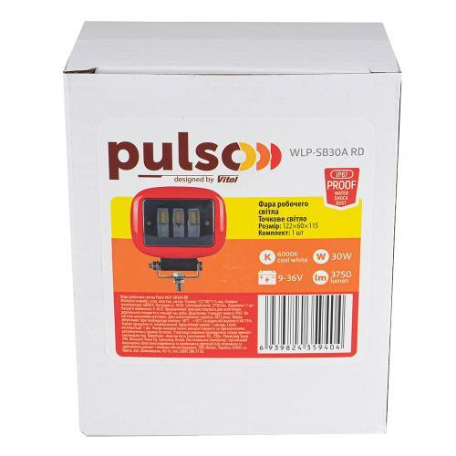 Рабочая светодиодная фара WLP-SB30A RD SPOT 3x10W (122x60x115) 9-36V 30W 6000K Харьков - изображение 4