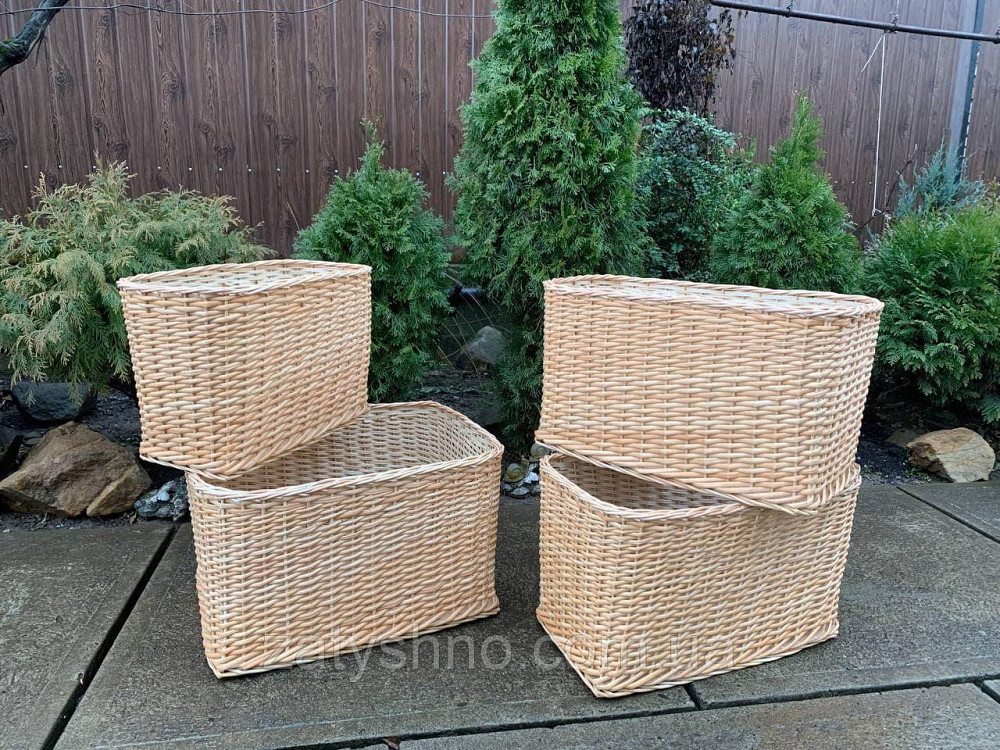 Плетеные корзинки без ручек разных размеров Киев - изображение 1